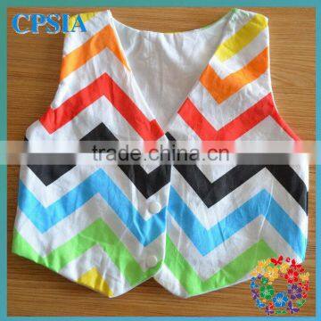 rainbow chevron sleeping baby cotton vest pattern baby vest