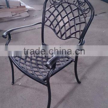 garden outdoor cast aluminum dinning chair