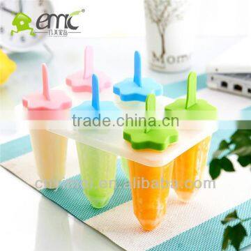 2092 New Plastic Home ice cream maker with 6 moulds