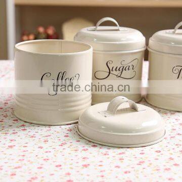 Hot Sale Airtight Colorful Metal Kitchen Tea Coffee Sugar Canister photo-4