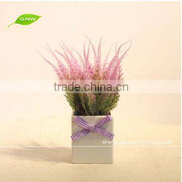 GP001-4 GNW artificial plant potted dried lavender flower for Home Garden and Wedding table decoration