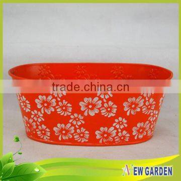 Excellent Quality Waterproof Galvanized Flower Pot for Home and Garden photo-6