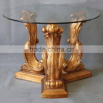 MO-4500-01 Leading Antique Furniture Table With Glass Top photo-2