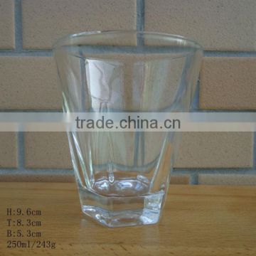 diamond glass cup for water wholesale glass cup