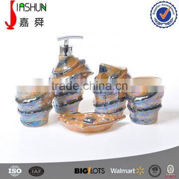 Hand painting pearl glaze conch bathroom fittings accessories