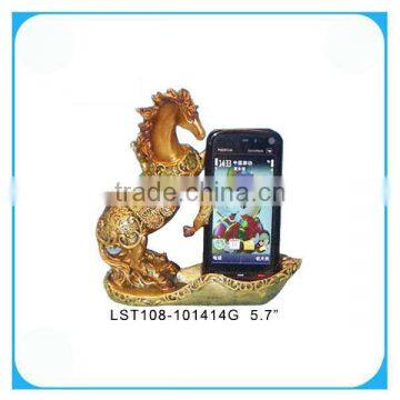 Resin Horse Figurine With Mobilephone Holder