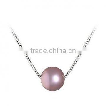White Pearl Pendant Necklace photo-2