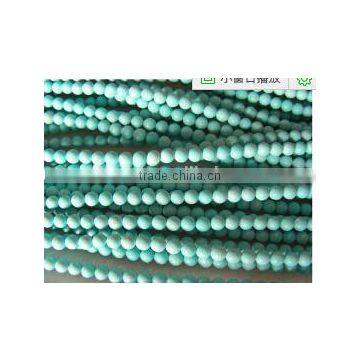 4mm blue round loose natural turquoise bead