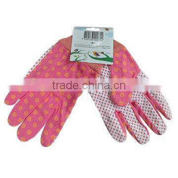 Kids Cotton Gardning Gloves With Mini PVC Dots Palm photo-4