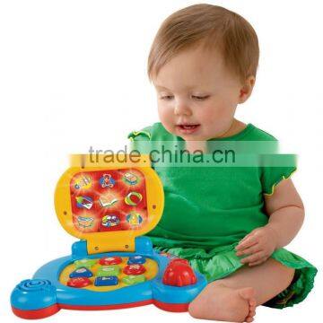 2015 New Hot Baby's Learning Laptop Toy With Sound and Music, Baby Learning Computer Toy Wholesale From Icti Factory photo-2