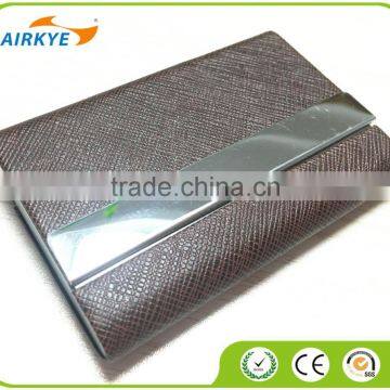 PU leather&Metal name cards holder credit cards holder stainless steel material card holder