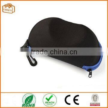 Fashion Portable Carabiner Eye Glasses Sunglasses Hard Case Protector Box (Blue) photo-3