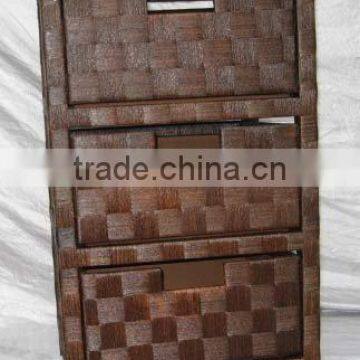 wicker furniture with 3 drawers at best price