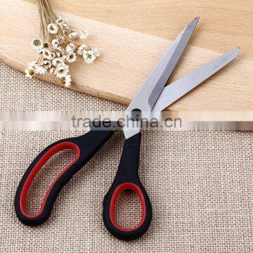 Factory Wholesale High Quality Stainless Steel Blade Rubber and Plastic Office Scissors photo-3