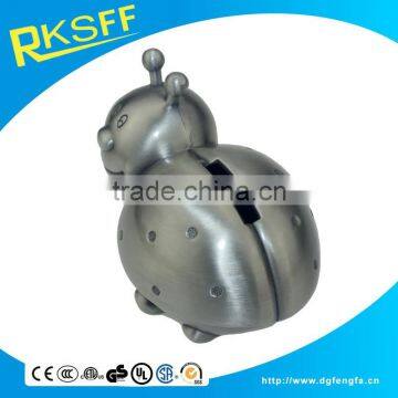 Zinc Alloy so Cute Beetle Coin Box for Decoration Home or Children Gift photo-4