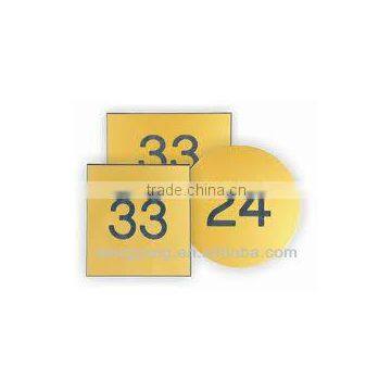 Brass Effect Door Numbers
