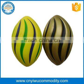 Factory Customized Logo Printed Design Mini Rugby Stress Ball