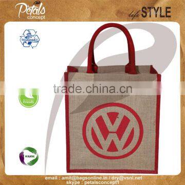 Jute bag wholesale for export to USA , Europe , Asia , Africa, Middle east made from pp laminated jute