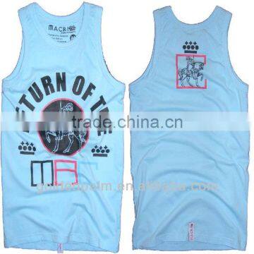 cheap printing logo men's tank top