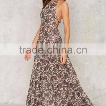 2017 New Latest Designer One Piece Maxi Fashion Sexy Dress photo-5