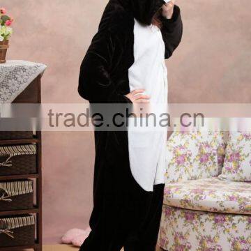 Flannel Cartoon Adult Animal Jumpsuit Animal Pajamas Jumpsuit Penguin Design photo-2