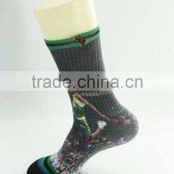 custom 3D digital printed sport basketball socks