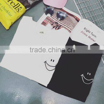 Women's Combed Cotton O-neck Short T-shirt Custom Embroidered T-shirt Wholesale in China photo-3