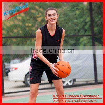 Breathable and Cool Womens/ Lades Sublimation Basketball Uniform photo-3