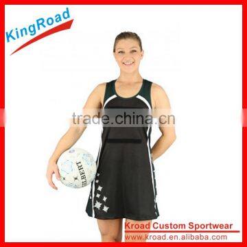 China Factory Ladies Netball Jerseys Popular Netball Bodysuits Netball Dress Uniform photo-2