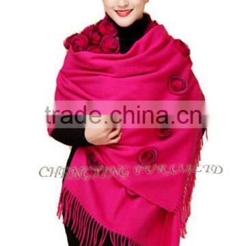 CX-B-P-37B Ladies Fashion Cashmere Fringes For Shawls photo-2