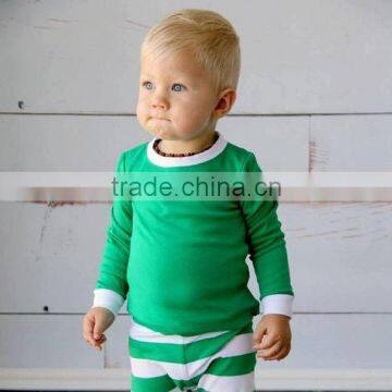 Christmas Pajamas Stripe Pajamas Organic Cotton Pajamas Baby Boy Christmas Clothes photo-2