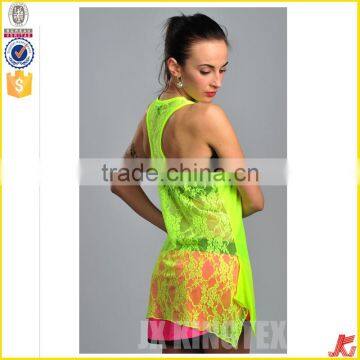 Ladies New Lace Wrap Design Lace Top photo-3