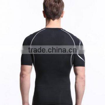 2016 Wicking Dry Rapidly Mens Compression Muscle Shirt photo-2
