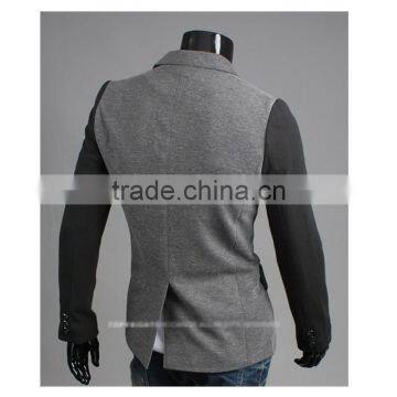 Fashion Korea Style Spring Casual One Button Slim Tuxedo Blazer photo-3