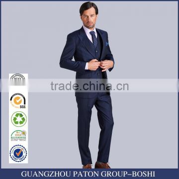 Bospoke Slim Fit Blue Latest Design Coat Pant Men Suit