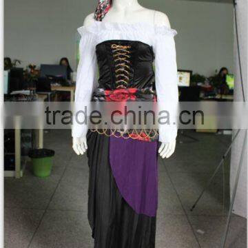 Gypsy Costume Adult Fortune Teller Halloween Fancy Dress