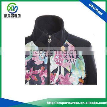 Popular Style 100% Polyester Fabric Breathable With Sublimation Printing Women Winter Jacket / Golf Waterproof Jacket photo-2