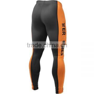 With Contrast Side Panels Mens Compression Wear Functional Tights photo-3