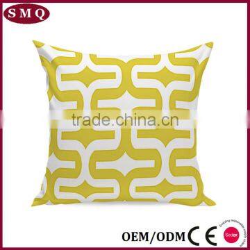 Canvas Cotton Throw Pillows Cover for Couch Set of 4 Lemon Yellow Accent Pattern 18 X 18-inch photo-3