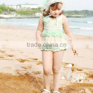 2015 YYW.com Polyester Girl Kids Two-piece Swimsui