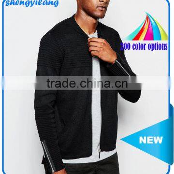 Top sale high quality fashion Knit motorcycle bomber jacket wholesale guangzhou supplier