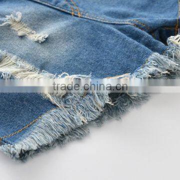 European Girls Fashion Denim Shorts Wholesale Kids Jeans photo-3