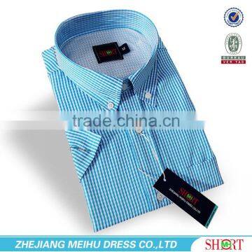 Latest shirts pattern for men fancy plaids printed t-shirt