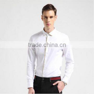 2016 Men Slim Fit Casual Dress Shirt