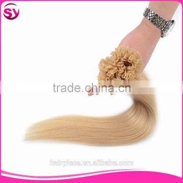 Factory Frice Nail Hair Extension Tangle Free No Shedding Brazilian Human Hair Pre Bonded U Tip Hair photo-3