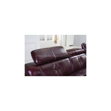 1+2+3 Coffee Leather Sofa photo-2