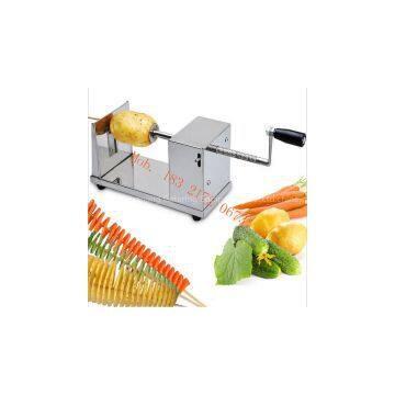 South Korean Hot Sale Tornado Potato Tower Crane Machine Stainless Steel Potato Spiral Cutter Machine Potato Spiral Slicer