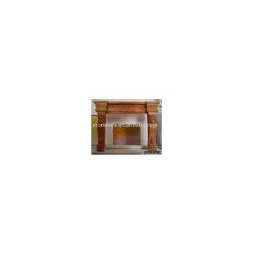 fireplace,stone fireplace,sandstone fireplace