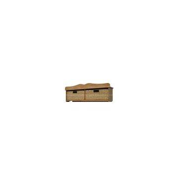 Solid wood wall rack