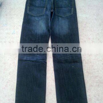 High Fashion men ripped jeans custom wash